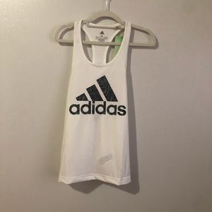 Adidas Racerback White Tank size Medium